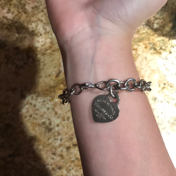 Tiffany Co Heart Tag Charm Bracelet 